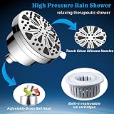 Voolan Filtered Shower Head 8 Spray High Pressure 15-Stage Water Filter view 4