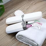 Ceonam Denture Brush 2 Pcs with White Carry Case Multi-Tier Bristles view 6