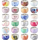 Onebird Set of 24 Scented Candle Gift Set,Natural Pure Soy Wax Aromatherapy Candles Essential Oils for Home and Women