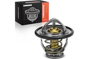 A-Premium Engine Coolant Thermostat with Seal Compatible with Hyundai Sonata, Santa Fe, Genesis, Azera, Entourage, Equus, Ver
