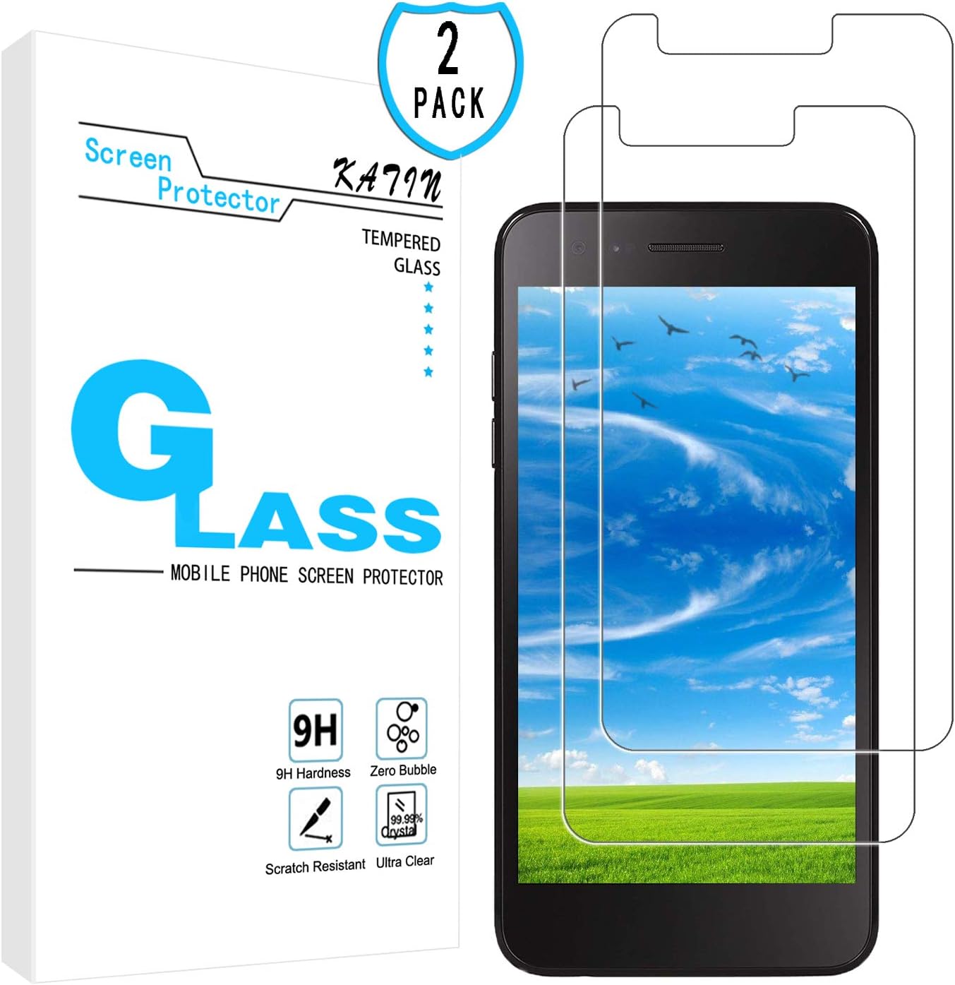 thumbnail image 2 of Lot Of Tempered Glass Screen Protectors For LG Stylo 4 / Q Stylus / Stylo 4 Plus 2 of 5