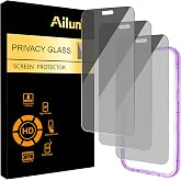 Ailun 3 Pack Privacy Screen Protector for iPhone 18 Pro Max [6.9 inch] | Tempered Glass, Installation Frame, Anti Spy Private, Anti-Scratch, Case Friendly