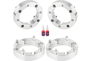 FLYCLE 4x156 ATV Wheel Spacers for 2013-2021 Polaris Ranger,2015-2021 Polaris RZR,2014-2021 Polaris RZR XP 1000, 1.5'' 4X156mm Wheel Spacer with M12x1.5 Studs & 131mm Center Bore