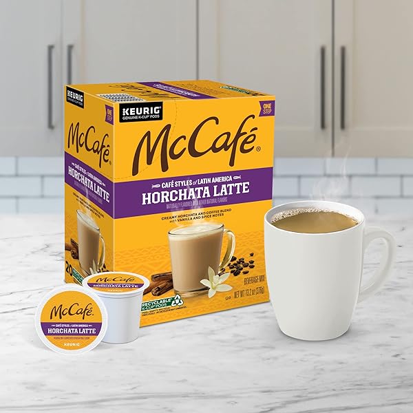 MCCAFE CAFE STYLES OF LATIN AMERICA HORCHATA LATTE, KEURIG SINGLE SERVE K-CUP COFFEE PODS, 20 COUNT (PACK OF 1)