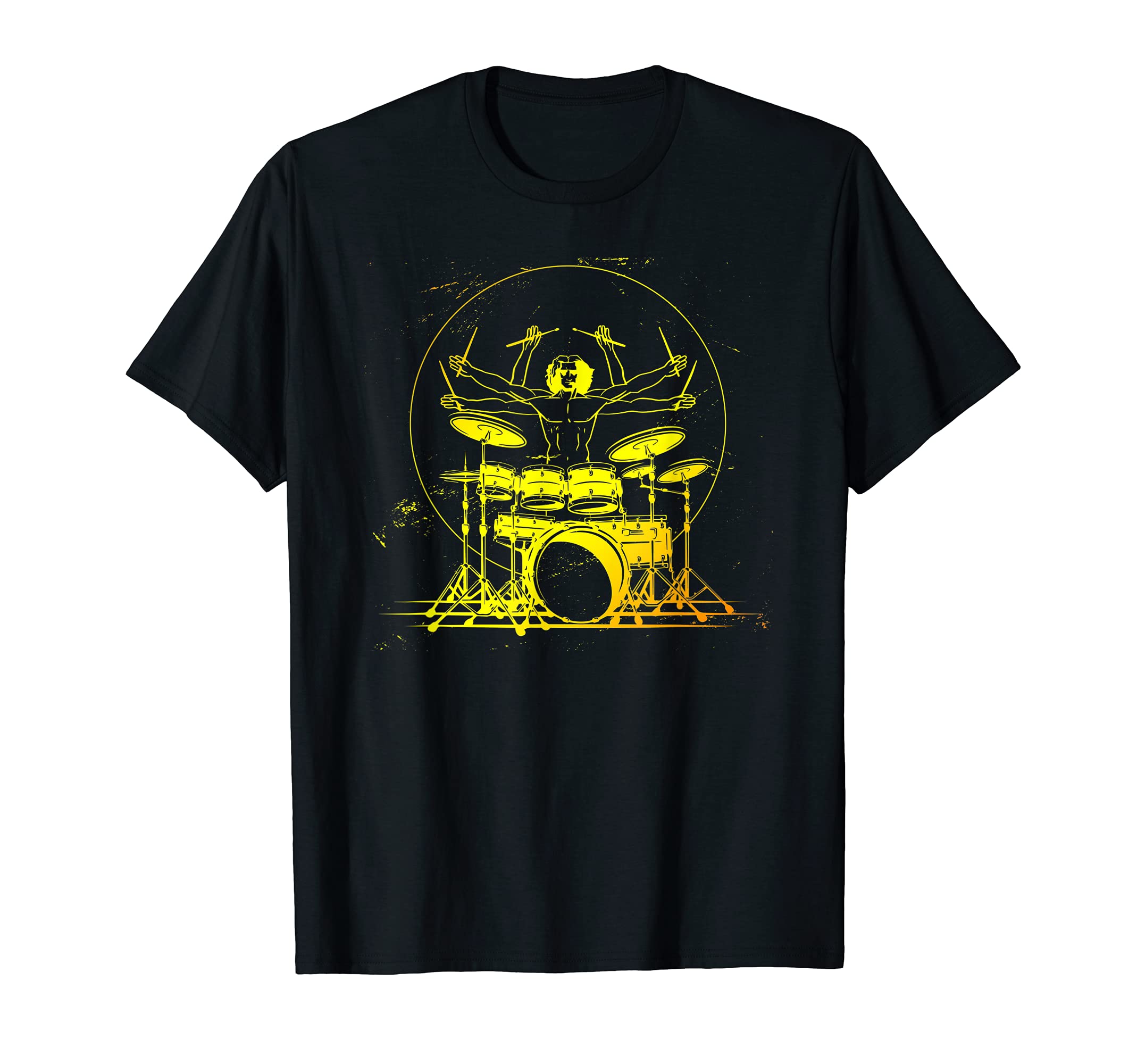 Drummer Drumset Drum Set Musician Band Player Sticks T-Shirt