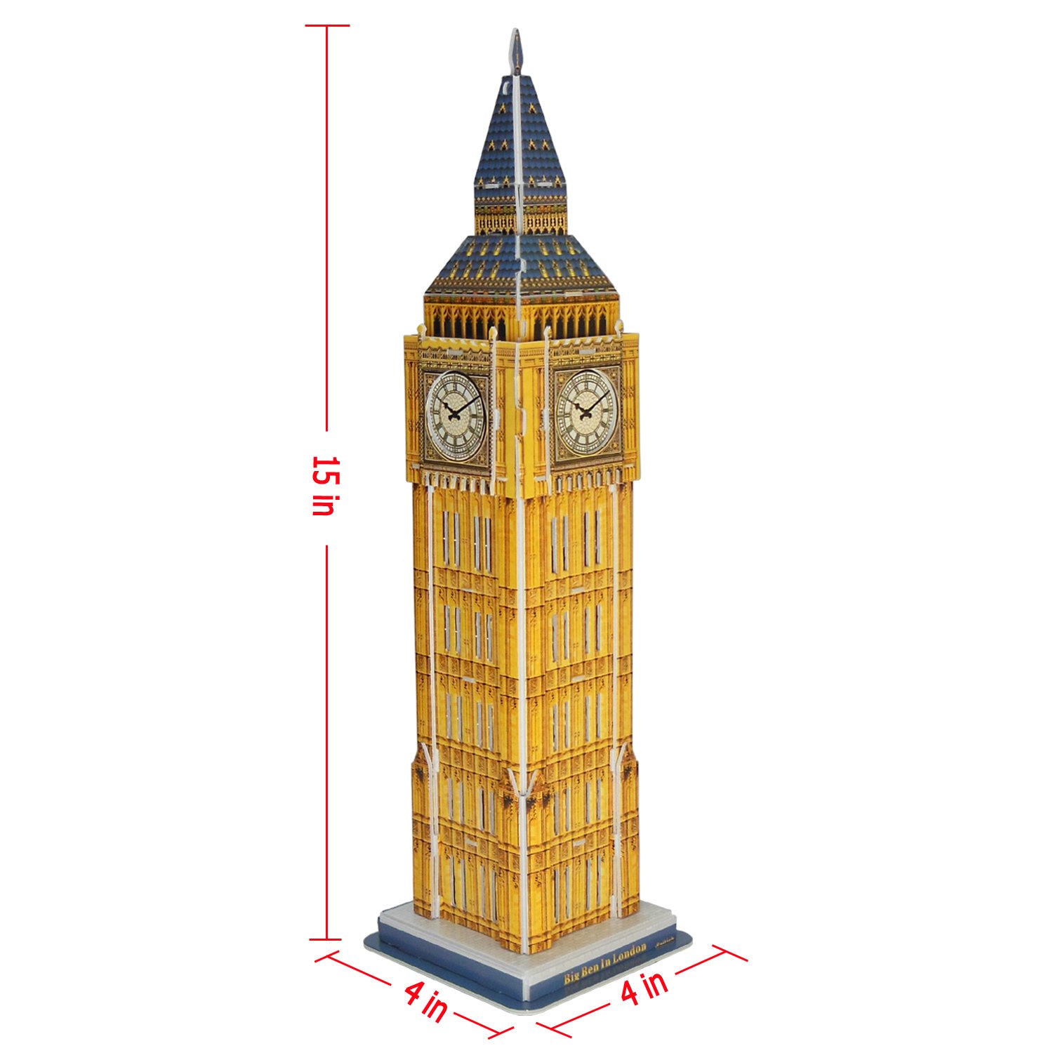 paper toys big ben