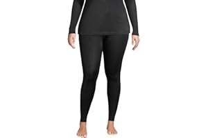 Lands' End Women's Silk Interlock Long Underwear Leggings Pants