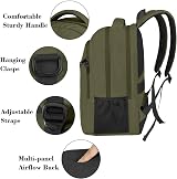 MATEIN Laptop Backpack 15.6 Inch Travel Rucksack Dark Green Anti Theft view 2