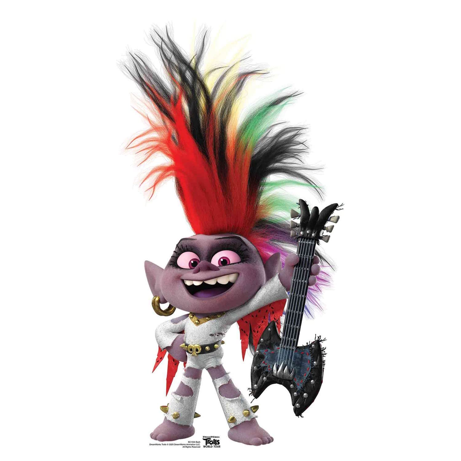 Star Cutouts SC1504 Barb Trolls World Tour Cardboard Cutout 94cm – Kids Birthday Party Decoration, Trolls Fan Display & Event Prop