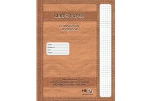 Graph Paper Composition Notebook - Quad Ruled 4x4 Grid Paper for Math and Science Students: 120 Pages - Full 8.5 inch high x 11 inch wide - Premium white Paper and durble Soft Cover