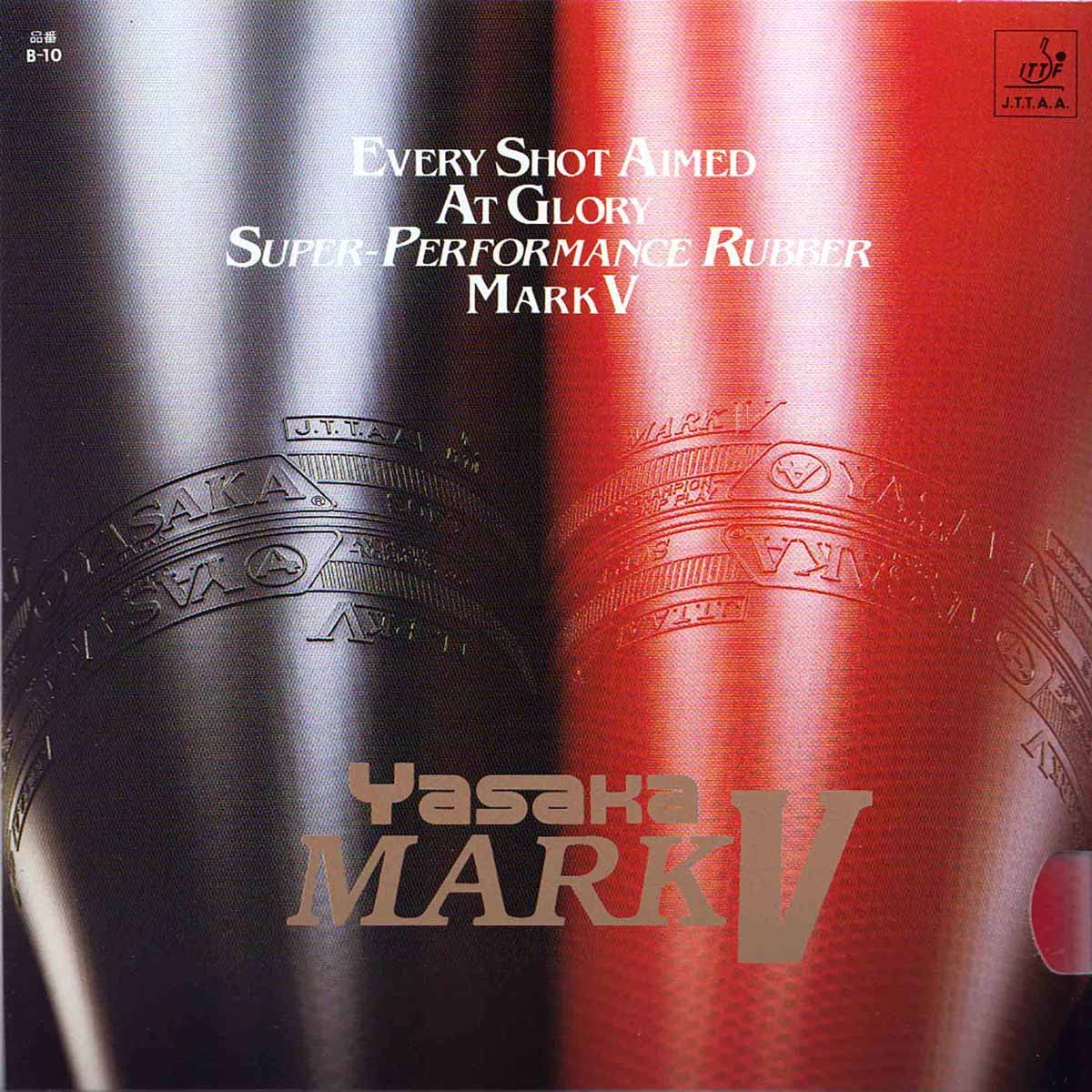 Yasaka Rubber Mark V, options 1,8 mm, black