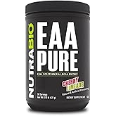NutraBio – EAA Pure – 9 Amino Acids – Muscle Repair and Recovery, 30 Servings, Cherry Limeade – Pre or Post Workout – All Day Recovery