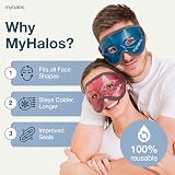 myhalos Gel Eye Mask Reusable Cooling Eye Mask Adjustable Straps view 3