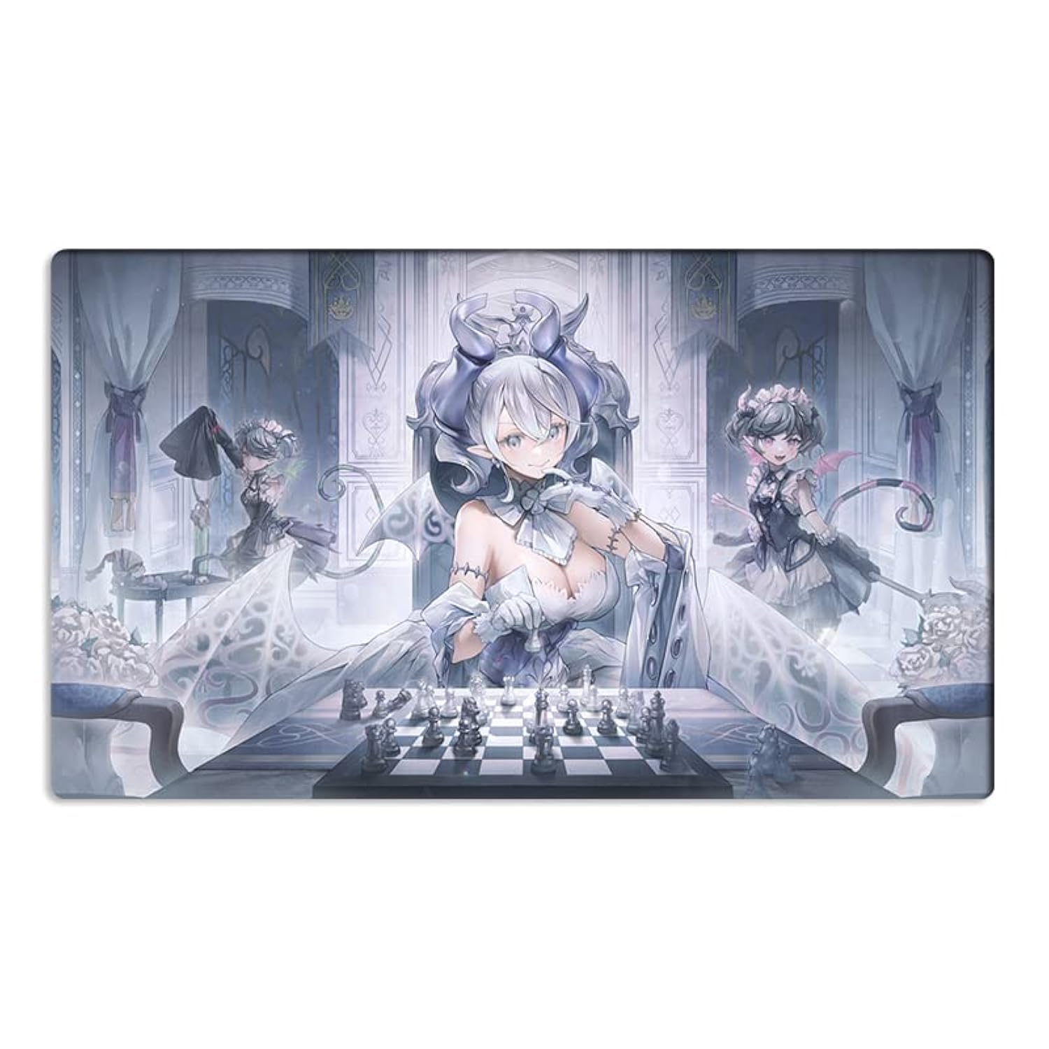 Mlikemat New Table Playmat Labrynth of The Silver Castle TCG CCG Trading Card Game Mat + Free Bag (ZD039-939-K)