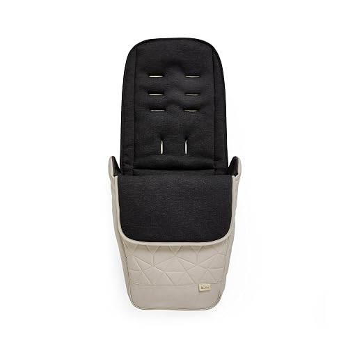 Silver Cross - Clic 2 Footmuff - Pram Accessories - Stroller Footmuff - Foot Warmer - Water Resistant - Latte