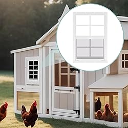 Tandefio 2 Pcs 12''x18'' White Flush Mount Shed