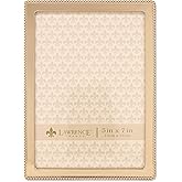 Lawrence Frames 714057 5x7 Gold Metal Classic Bead Picture Frame