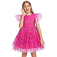 IMEKIS Toddler Kids Girls Confetti Stars Birthday Princess Dress Tulle Boho Cake Smash Photo Shoot Outfit for 3-10T