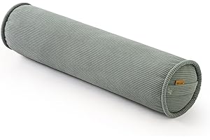Ailuteie Cuddle Pillow – Corduroy Long Body Pillow for Adults, Cozy Bolster Pillow for Bed, Soft & Supportive for Relaxing Sleep,39 x 7.87 Inches,Grey Green