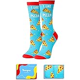 HAPPYPOP Funny Socks for Women - Donut Pizza Pickle Gifts, Popcorn Milk Cookie Taco Socks