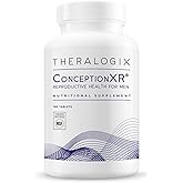 Theralogix ConceptionXR Reproductive Health For Men, Men's Preconception Vitamins for Fertility Support, Male Fertility Supplements for Sperm Health, NSF Certified - 180 Tabs (90-Day Supply), Unflavor