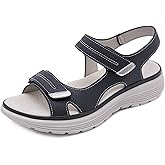 Womens Hiking Sandals Outdoor Sport Open Toe Comfy Casual Walking Shoes Summer Sandal(5.5,Grey)
