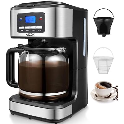 Aicok Coffee Maker, 12-Cup Programmable Drip Coffee Jamaica | Ubuy