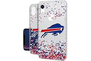 Strategic Printing Buffalo Bills iPhone Clear Case with Confetti Design