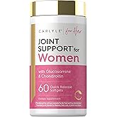 Carlyle Joint Support for Women | 60 Softgels | Complex with Omega-3 and Collagen Peptides | Non-GMO, Gluten Free