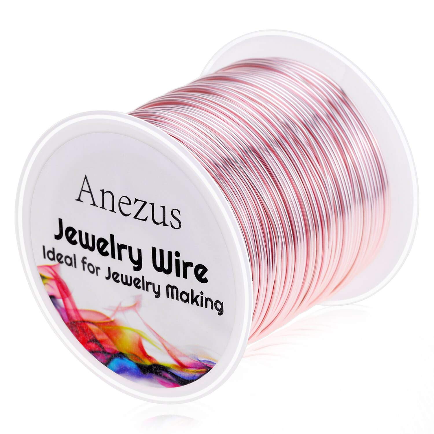Jewelry Anezus Craft Wire Tarnish Resistant Copper Beading Wire for Jewelry Making (Pink Rose Gold, 20 Gauge)