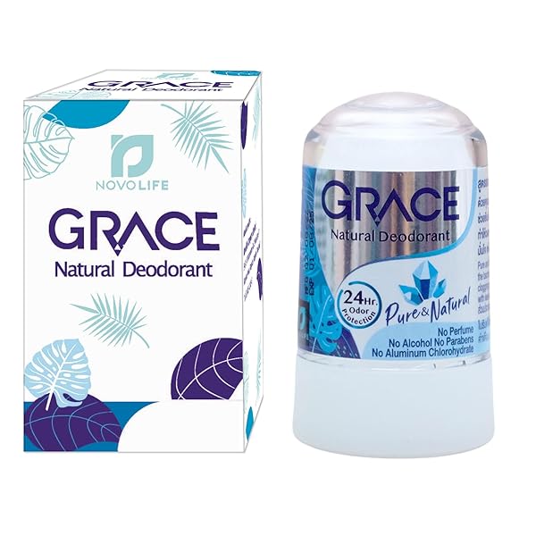 NOVOLIFE ALUM STONE DEODORANT NATURAL 70G
