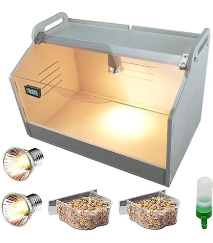 Large Chick Brooder Incubator With UVA-UVB Lamp - Starter Kit For