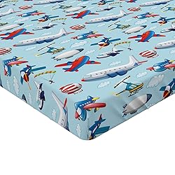 Ambesonne Airplane Fitted Sheet Set, Different