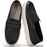 Project Cloud 100% Genuine Leather Loafers for Women – Memory Foam Insoles Slip On Shoes for Women – Lightweight Womens Shoes – Non Slip Womens Loafers (Filide1)