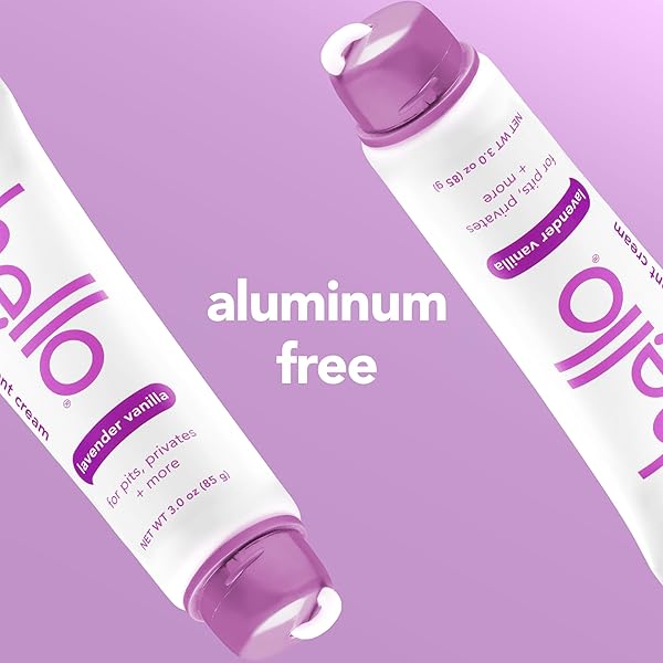 HELLO ALL OVER LAVENDER VANILLA WHOLE BODY DEODORANT CREAM, ALUMINUM FREE DEODORANT CREAM FOR PITS, PRIVATES + MORE, OFFERS 72 HOURS OF FRESHNESS, SAFE FOR SENSITIVE SKIN, VEGAN, 1 PACK, 3 OZ TUBE