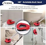 MXZONE Spin Mop Scrub Brush Head for Vileda Turbo 1 Tank Mop - Hard Bristle view 5