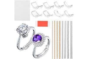 clbxzwc 16 Pack, Ring Size Adjuster, Invisible Ring Guards for Women and Men, With self-adhesive, it will never come off, Ring Sizer Adjuster for Loose Rings,ring adjuster
