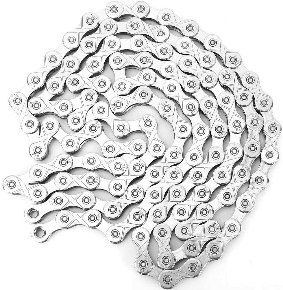 VGEBY Bicycle Chains, 116 Links 10 Speed Steel Ultra Light Bike Chain Cycling Speed Chain Accessory Bicycles And Spare Parts Ride