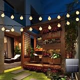 Lezonic 100LED Solar String Lights 12M 8 Modes IP65 Warm White view 1