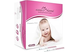 Easy@Home 60 Pregnancy Tests: Early Detection Precise Results Pregnancy Test Strips - Bulk Pregnancy Strips - 60 hCG Test Strips