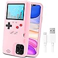 Game Console Case for iPhone,LucBuy Retro Protective Cover Self-Powered Case with 36 Small Game,Full Color Display,Shockproof Video Game Case for iPhone 11
