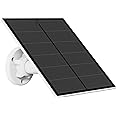 5W Solar Panel for Security Camera Outdoor, 5V USB Solar Panel Charger Compatible with Rechargeable Battery Powered Cam, IP65 Waterproof, 9.8ft Cable, 360° Adjustable Bracket