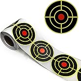 Splatter Target Stickers, 3" Reactive Paper Targets, 250 Pcs Adhesive Shooting Targets with Fluorescent Yellow Impact for BB