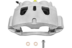 Funire Front Left Disc Brake Caliper Assembly with Bracket Compatible with Chevy Silverado 2500 HD/3500 HD 2011-2019, Suburban 3500 HD 2016-2019; GMC Sierra 2500 HD/3500HD 2011-2019 6.0L/6.6L