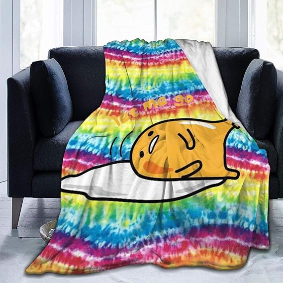 VIMMUCIR Japan Gudetama Lazy Egg Throw Blanket Soft Warm