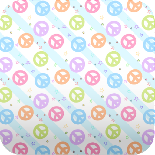かわいい ミルキーカラーピースマーク壁紙 スマホ待受壁紙 Amazon Co Jp Appstore For Android