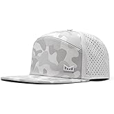 melin Trenches Icon Hydro, Performance Snapback Hat, Water-Resistant Flat Bill Caps for Men & Women, Golf, Running or Workout