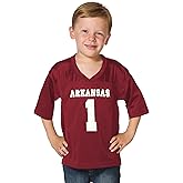 Little King NCAA Toddler-Touchdown Pass-Team Football Jersey-Sizes 2T 3T 4T 6