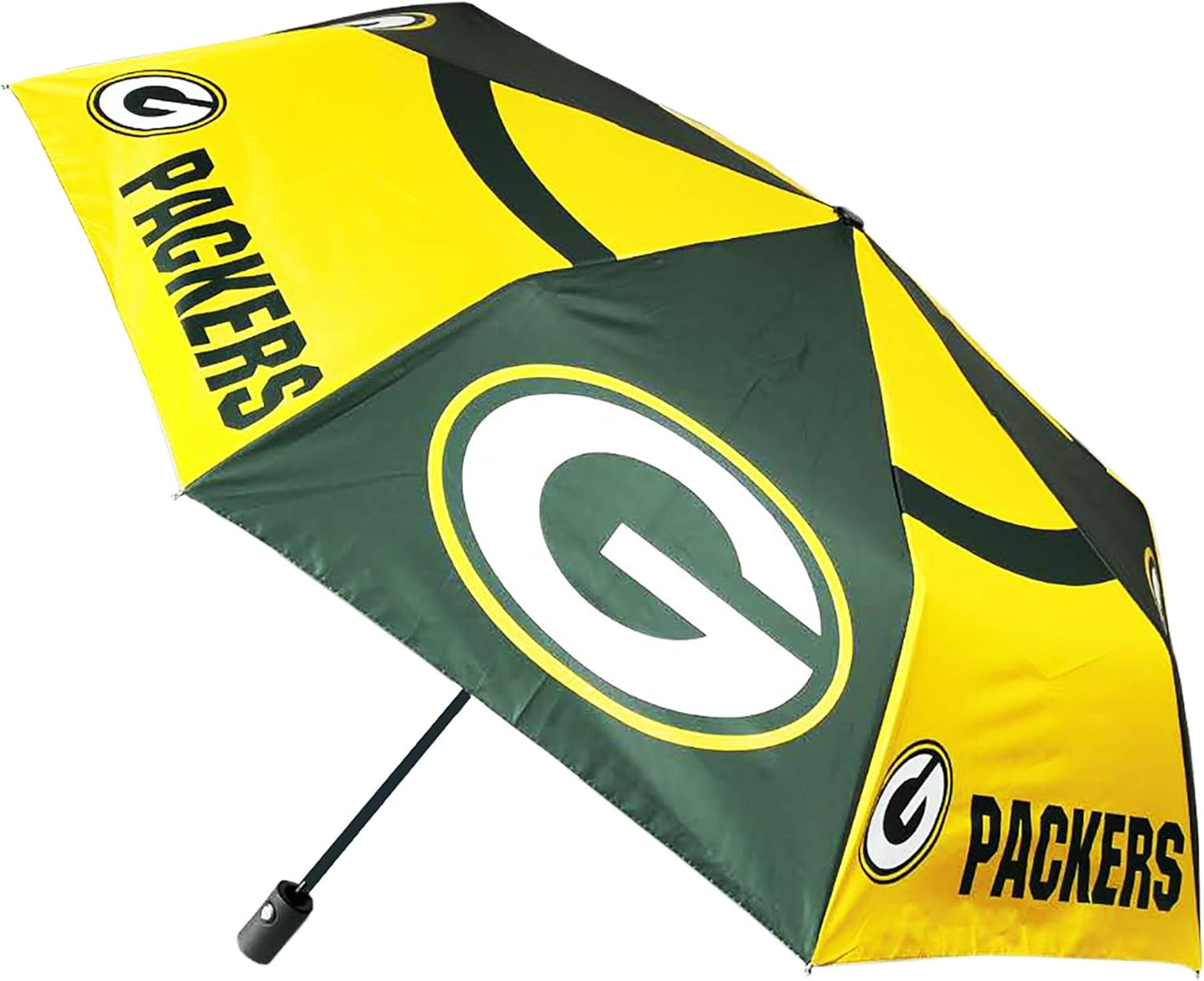 Football Team Auto Folding Umbrella Waterproof Sun - Resistant for Travel Outdoor (Green Bay Packers) : Sports & Outdoors