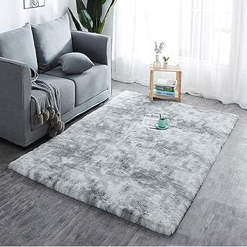 amazon com alfombra gris claro para
